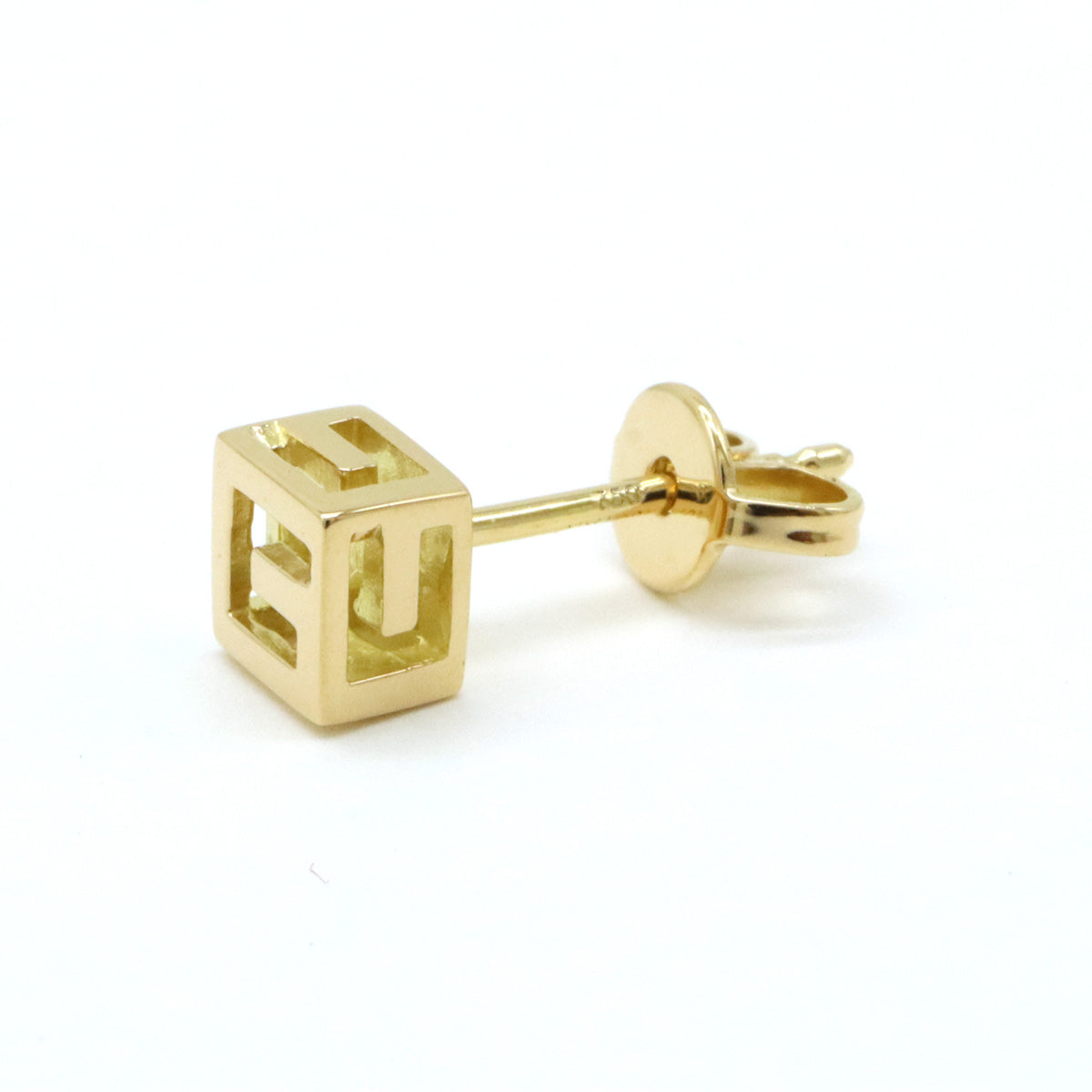 Luxury Gucci Trending 2025 G Cube G Motif Earrings K18YG Yellow Gold