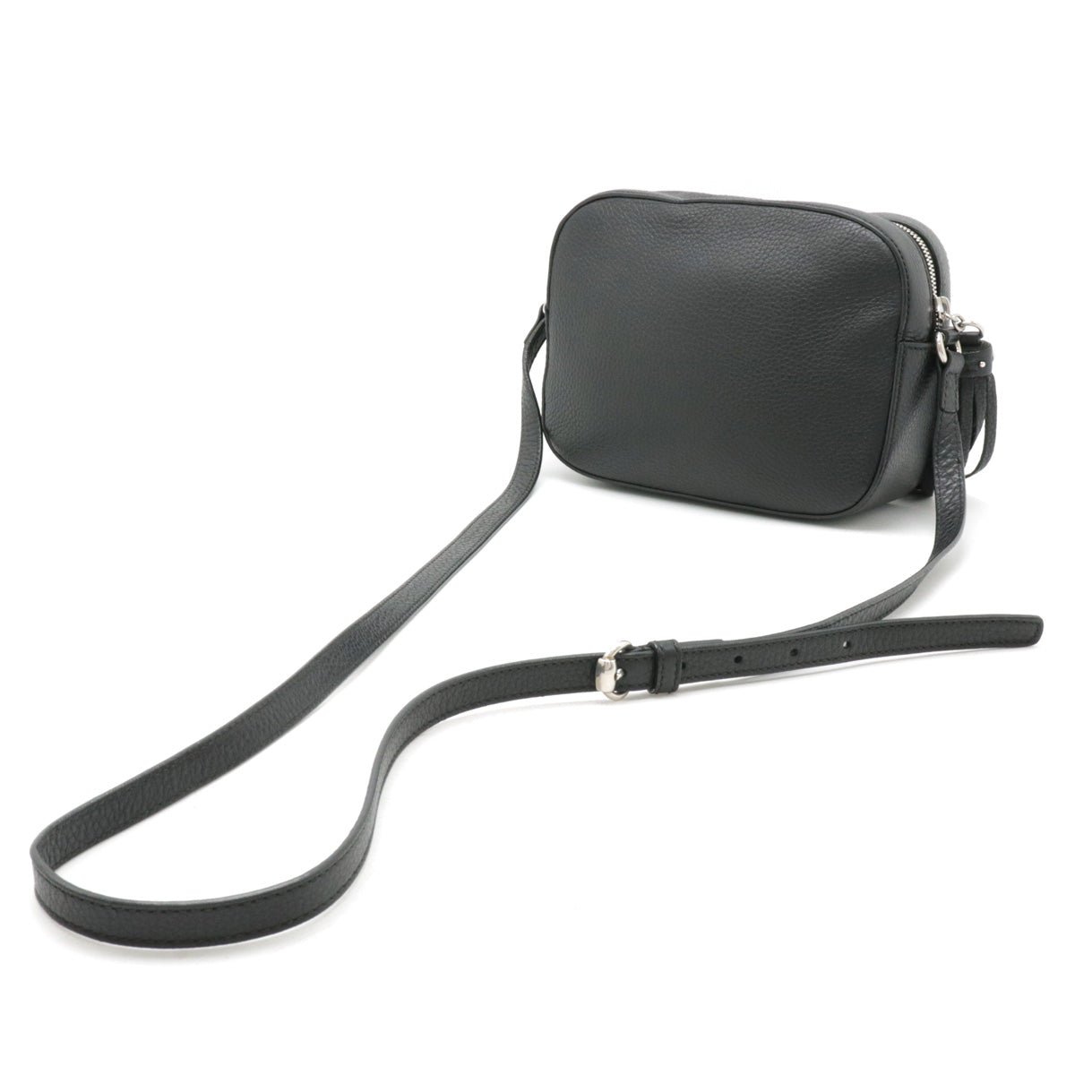 Luxury Gucci Trending 2025 Soho Disco Leather Shoulder Bag Black