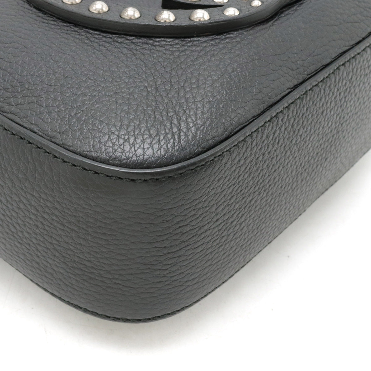 Luxury Gucci Trending 2025 Soho Disco Leather Shoulder Bag Black