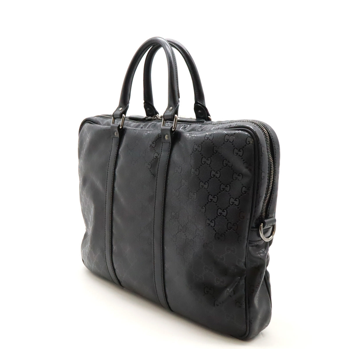 Luxury Gucci Trending 2025 GG Imprime Business Briefcase Black