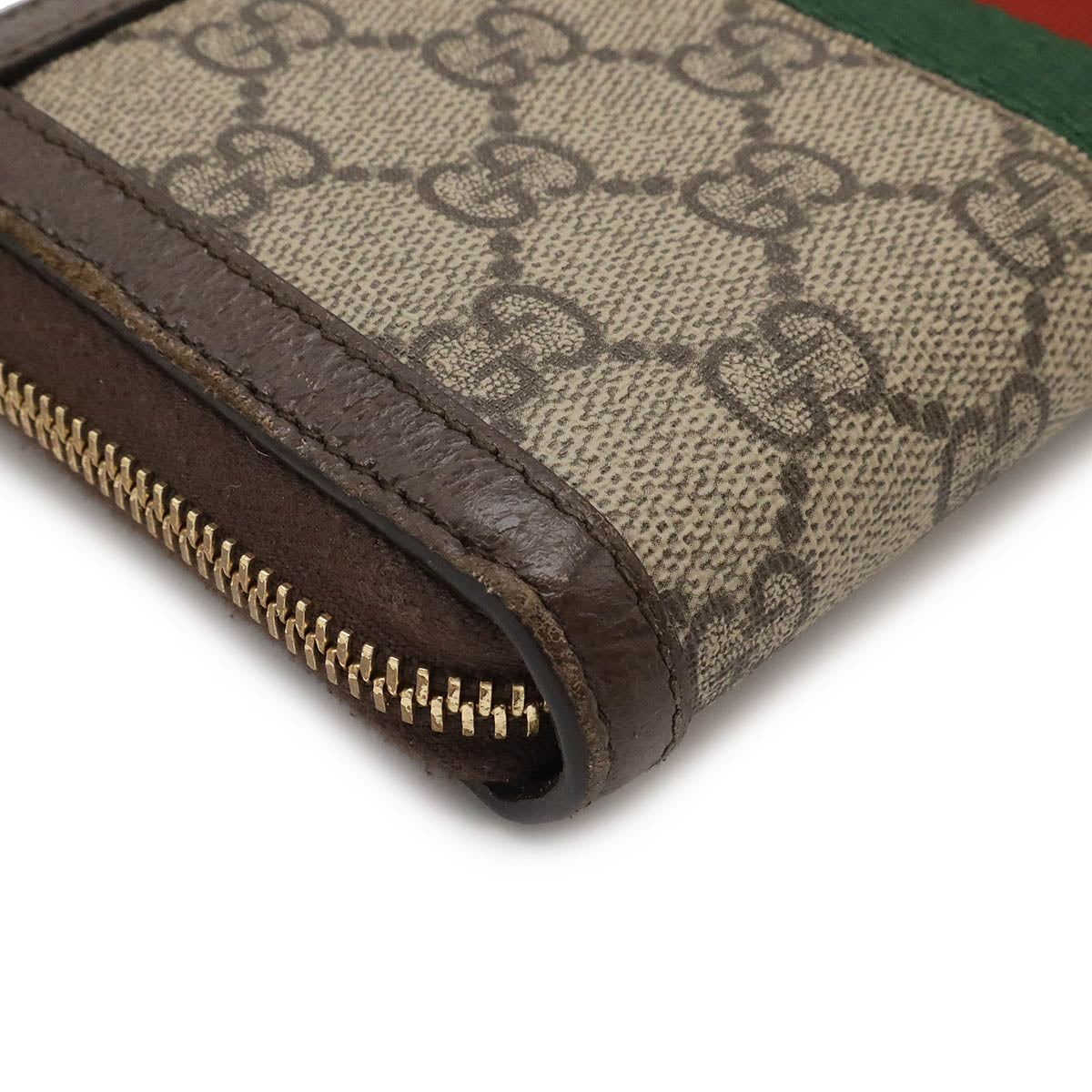 Luxury Gucci Trending 2025 Ophidia GG Supreme Zip Around Wallet