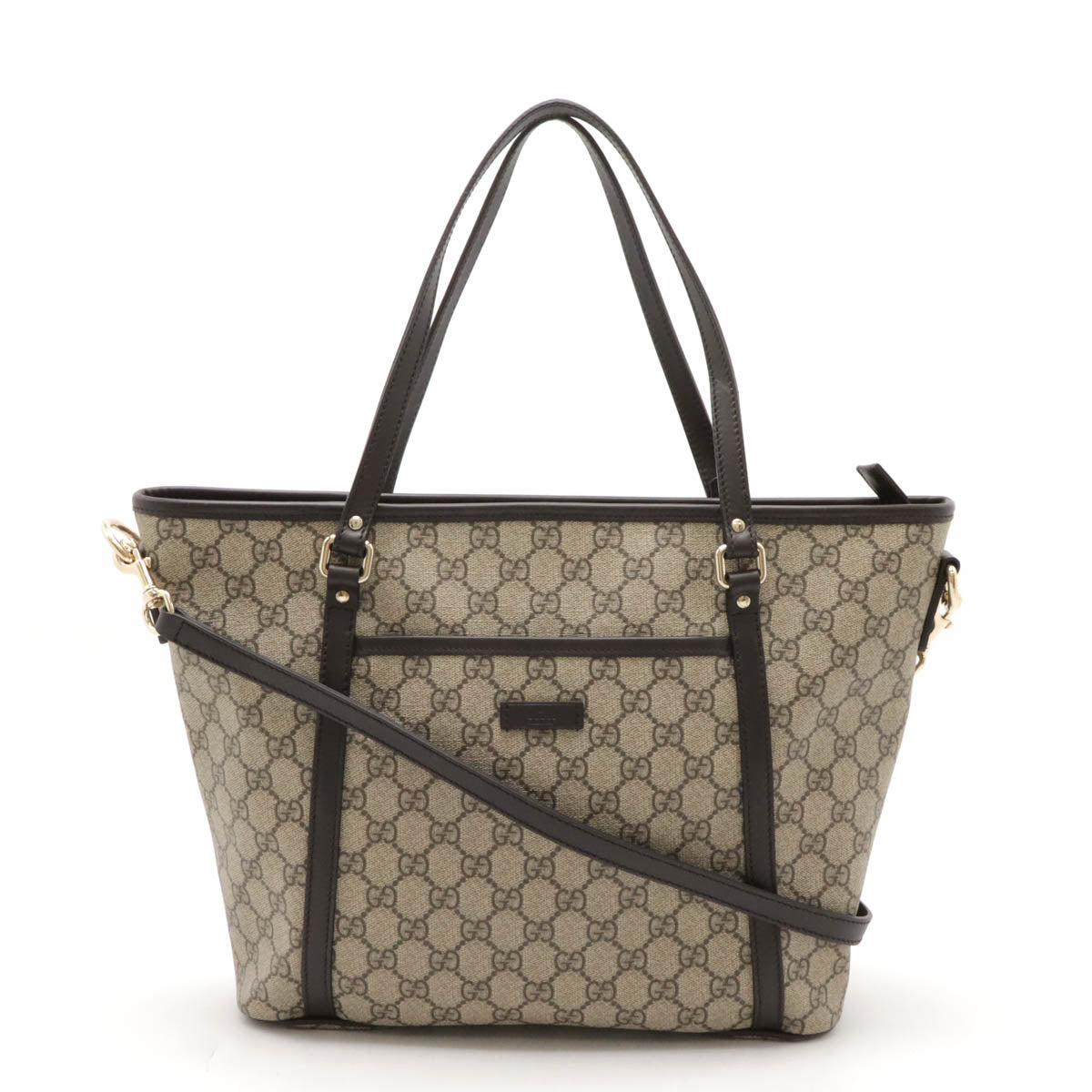 Luxury Gucci Trending 2025 GG Supreme 2WAY Tote Bag Beige/Brown