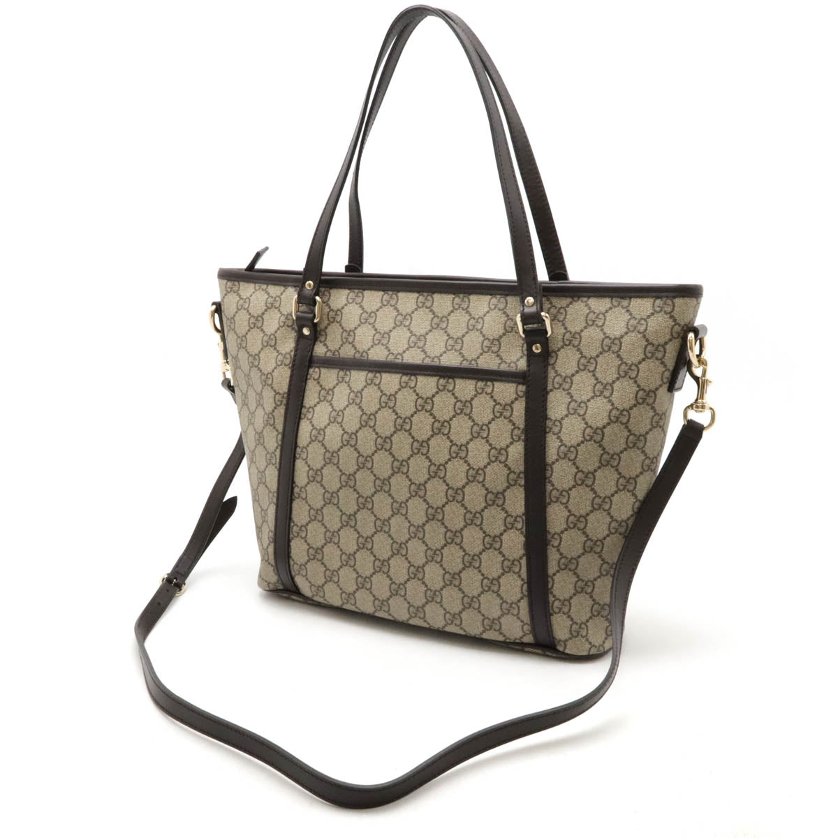Luxury Gucci Trending 2025 GG Supreme 2WAY Tote Bag Beige/Brown
