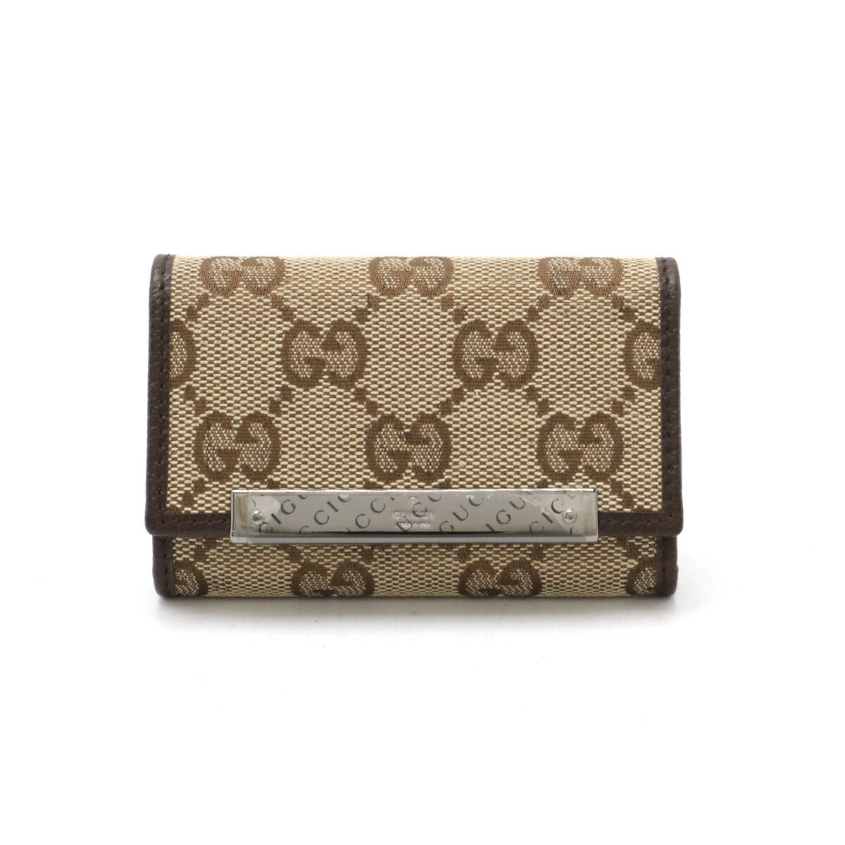 Luxury Gucci Trending 2025 GG Canvas Leather Key Case 127048