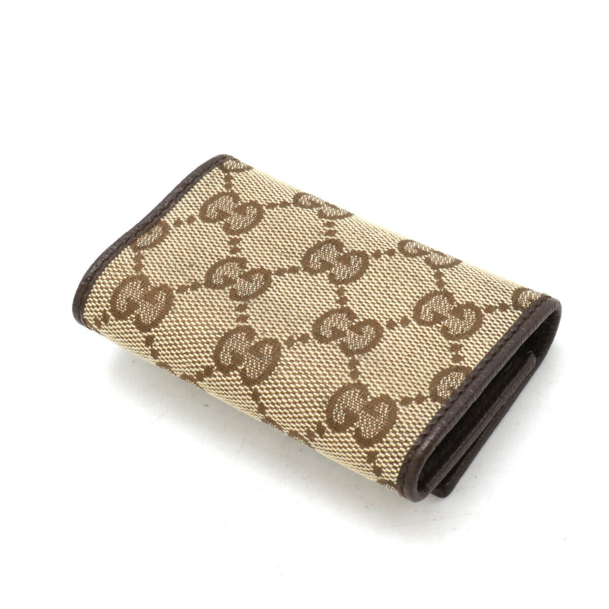 Luxury Gucci Trending 2025 GG Canvas Leather Key Case 127048