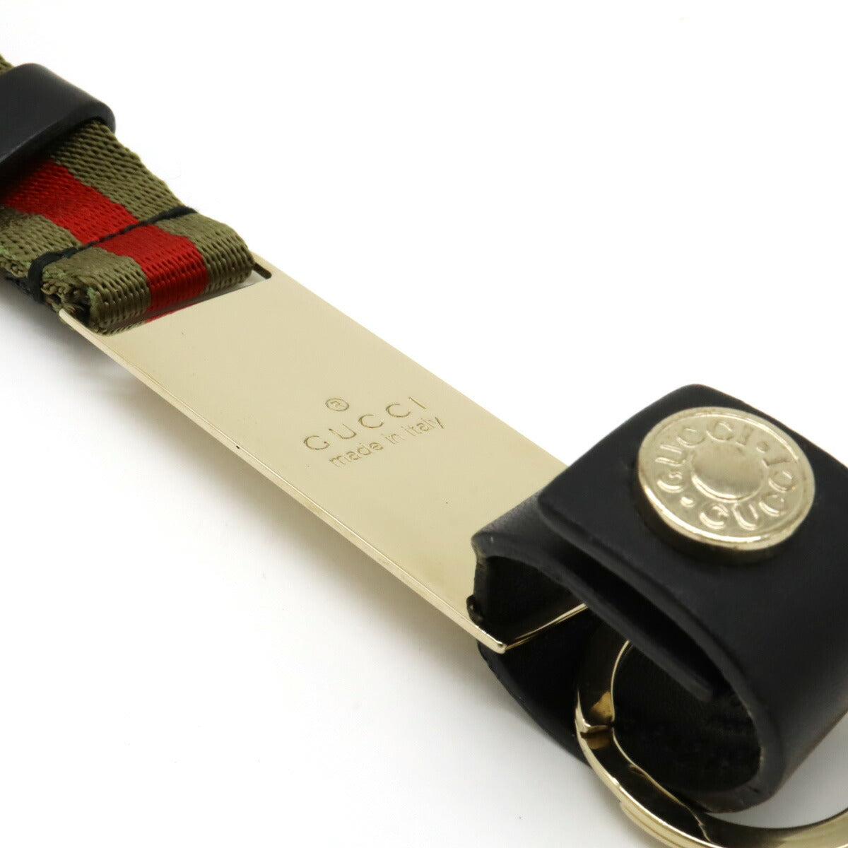 Luxury Gucci Trending 2025 Canvas Leather Neck Strap Moss Green Red Black