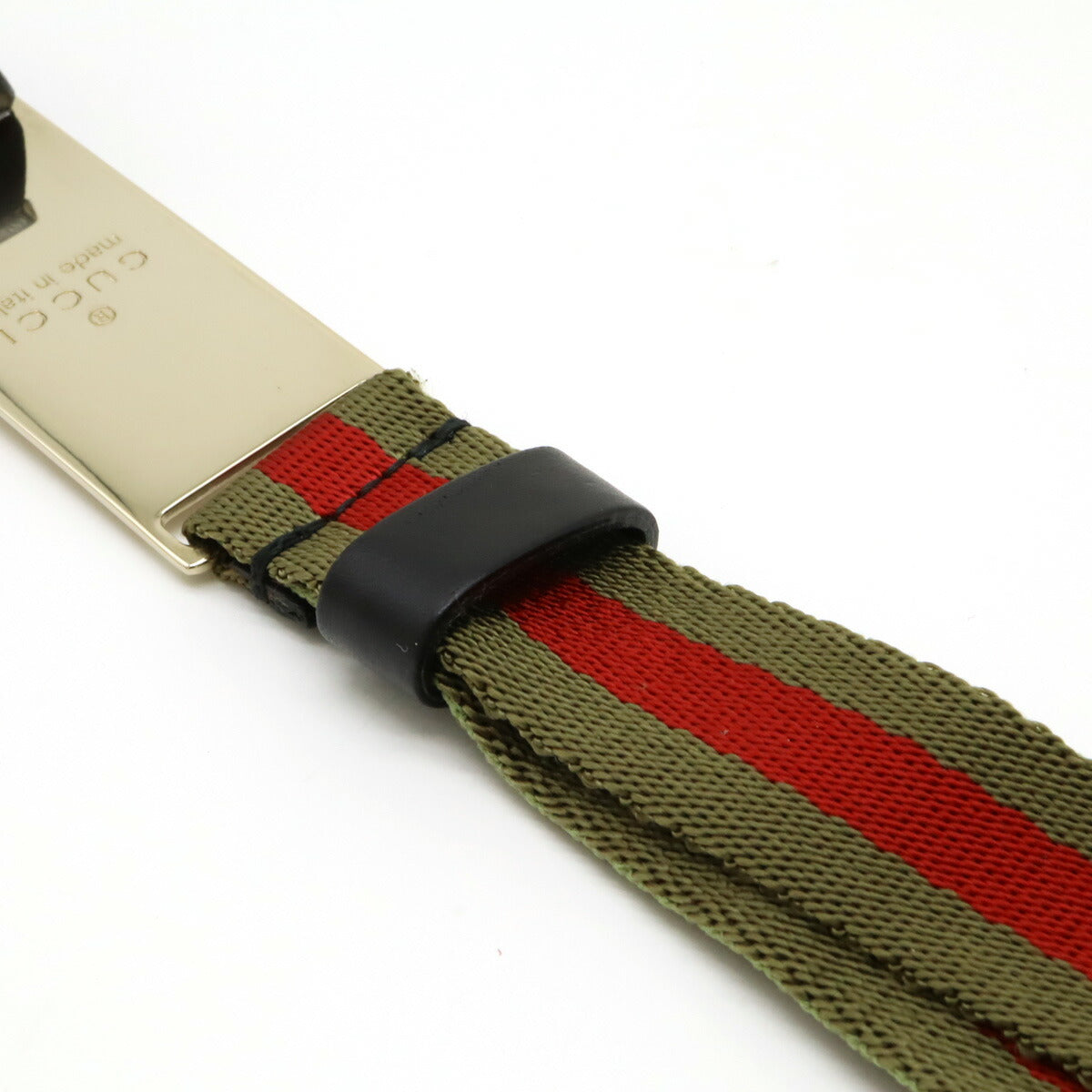 Luxury Gucci Trending 2025 Canvas Leather Neck Strap Moss Green Red Black