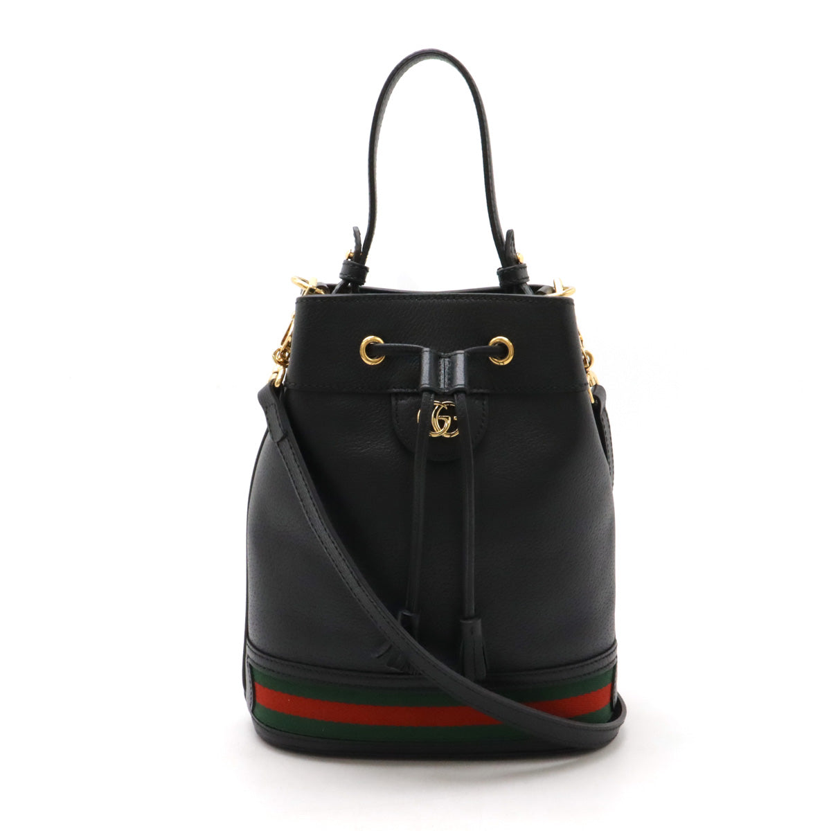 Luxury Gucci Trending 2025 Ophidia Small Leather Bucket Bag 610846