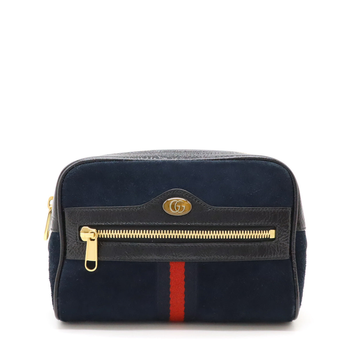 Luxury Gucci Trending 2025 Ophidia Small Belt Bag Suede Patent Leather