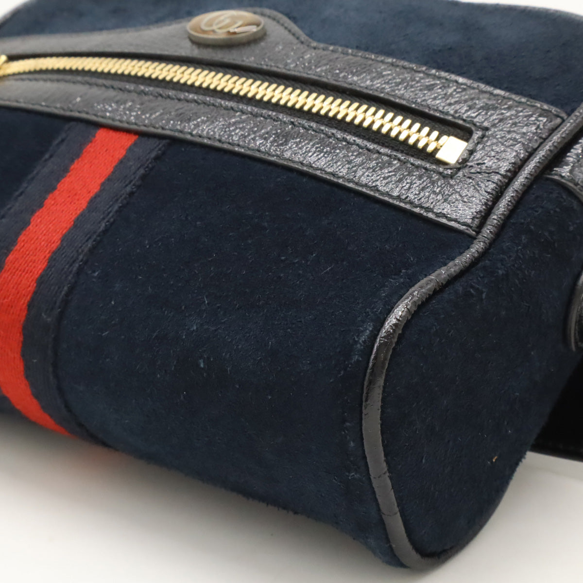 Luxury Gucci Trending 2025 Ophidia Small Belt Bag Suede Patent Leather