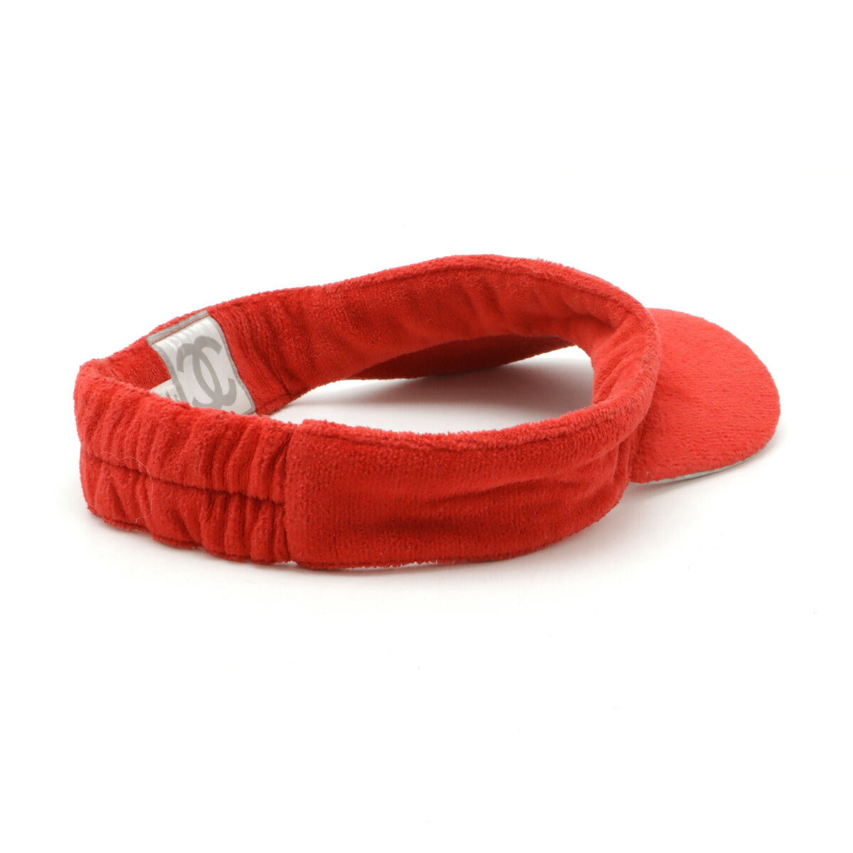 Chanel Cotton Visor Hat Red