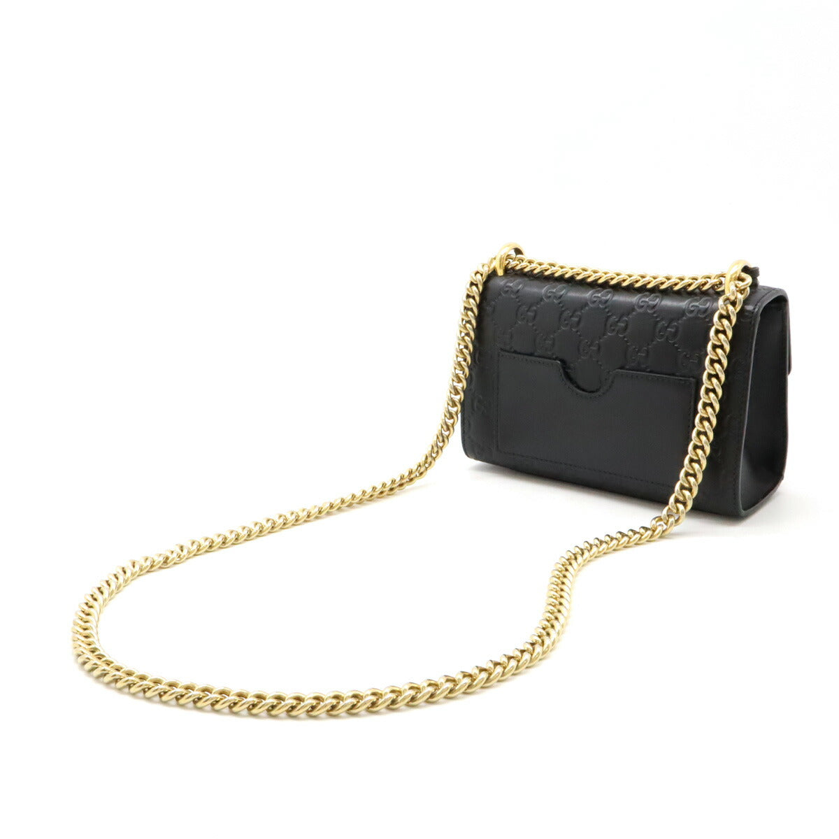 Luxury Gucci Trending 2025 Padlock GG Small Shoulder Bag Leather Black