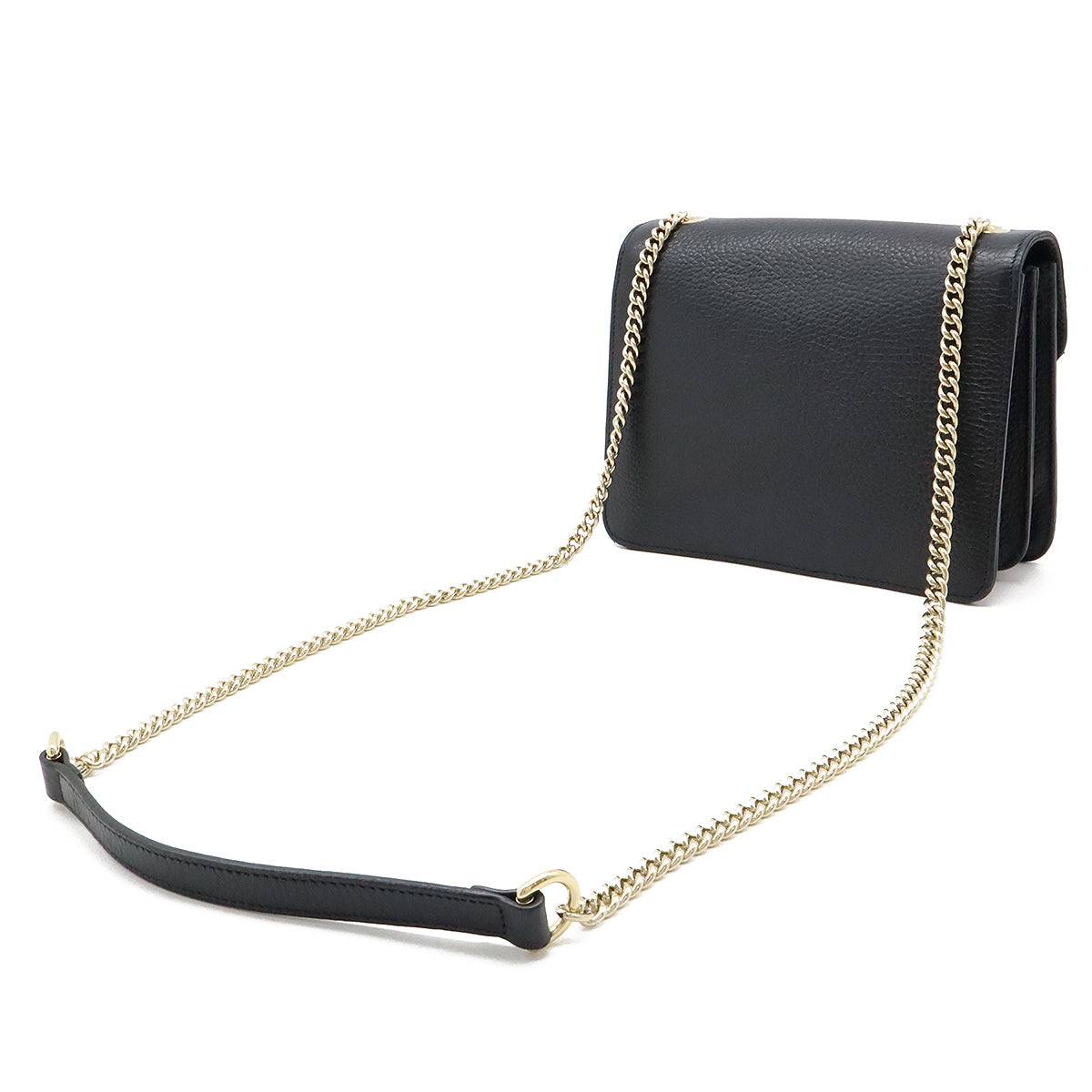 Luxury Gucci Trending 2025 Leather Interlocking G Chain Shoulder Bag