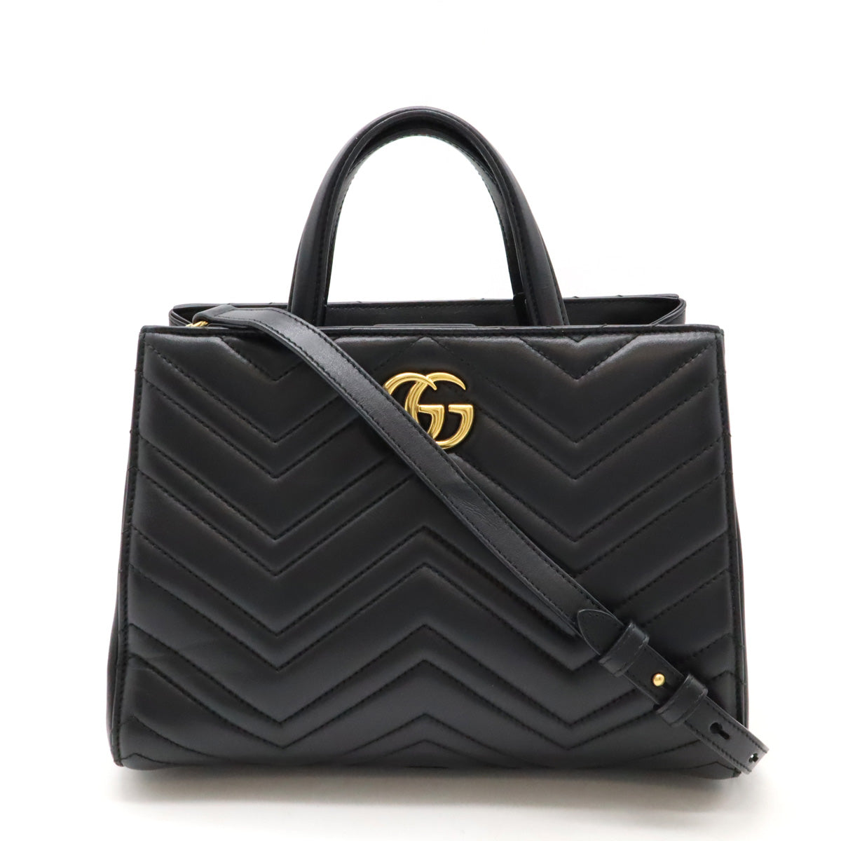 Luxury Gucci Trending 2025 GG Marmont Quilted Leather Handbag 2WAY 448054
