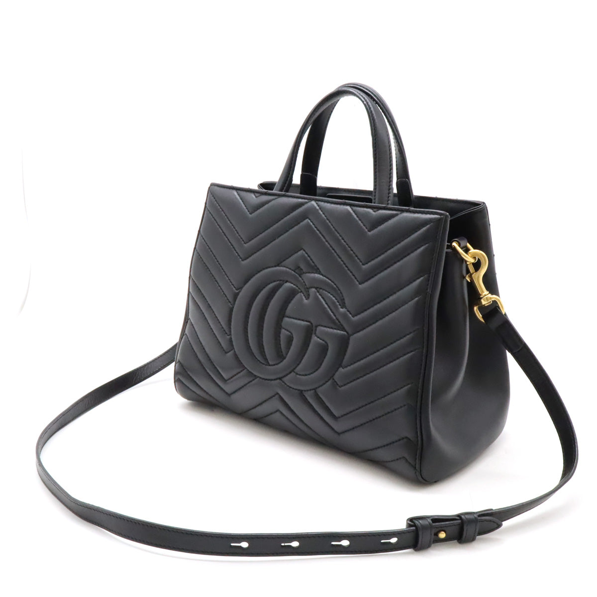 Luxury Gucci Trending 2025 GG Marmont Quilted Leather Handbag 2WAY 448054