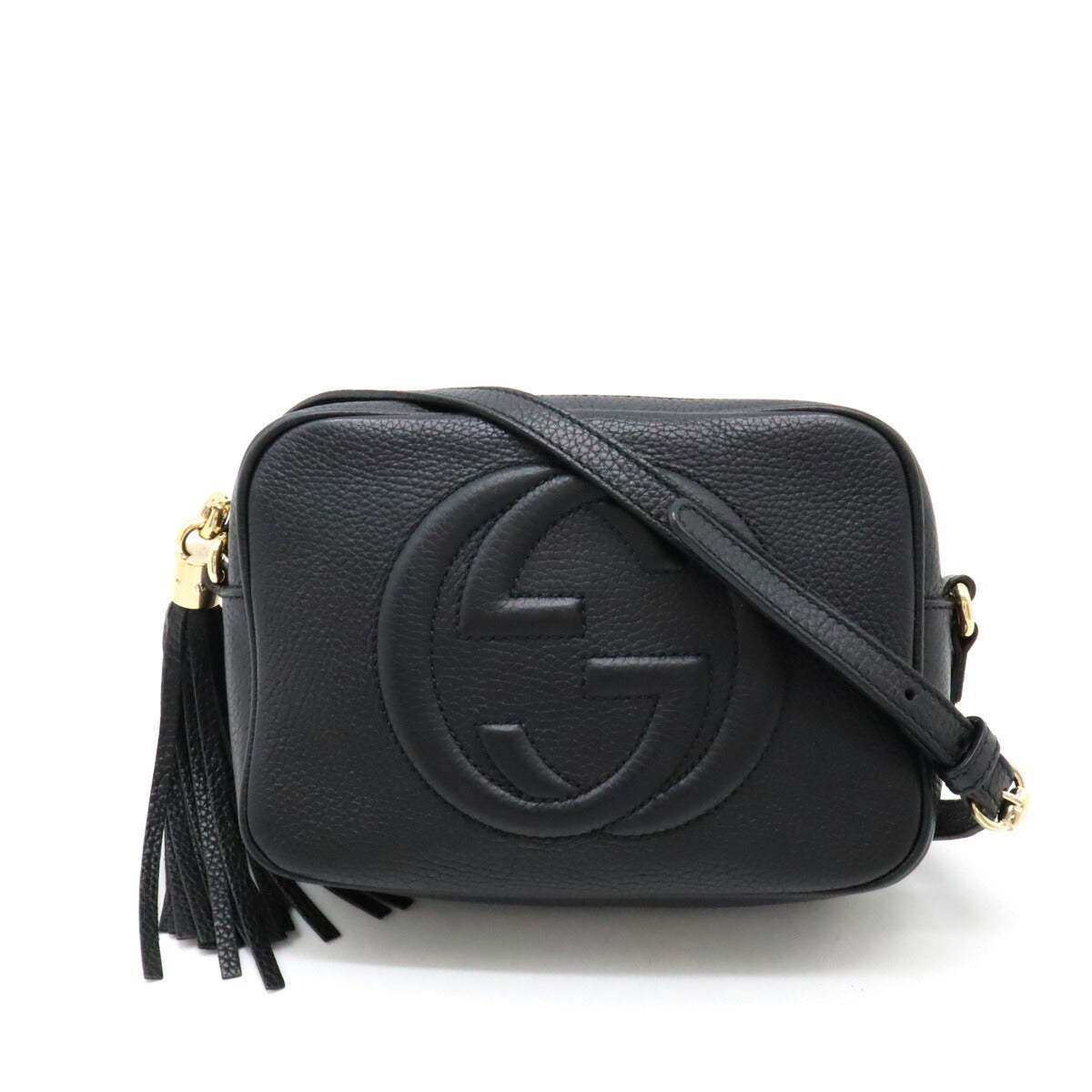 Luxury Gucci Trending 2025 Soho Leather Small Disco Tassel Shoulder Bag