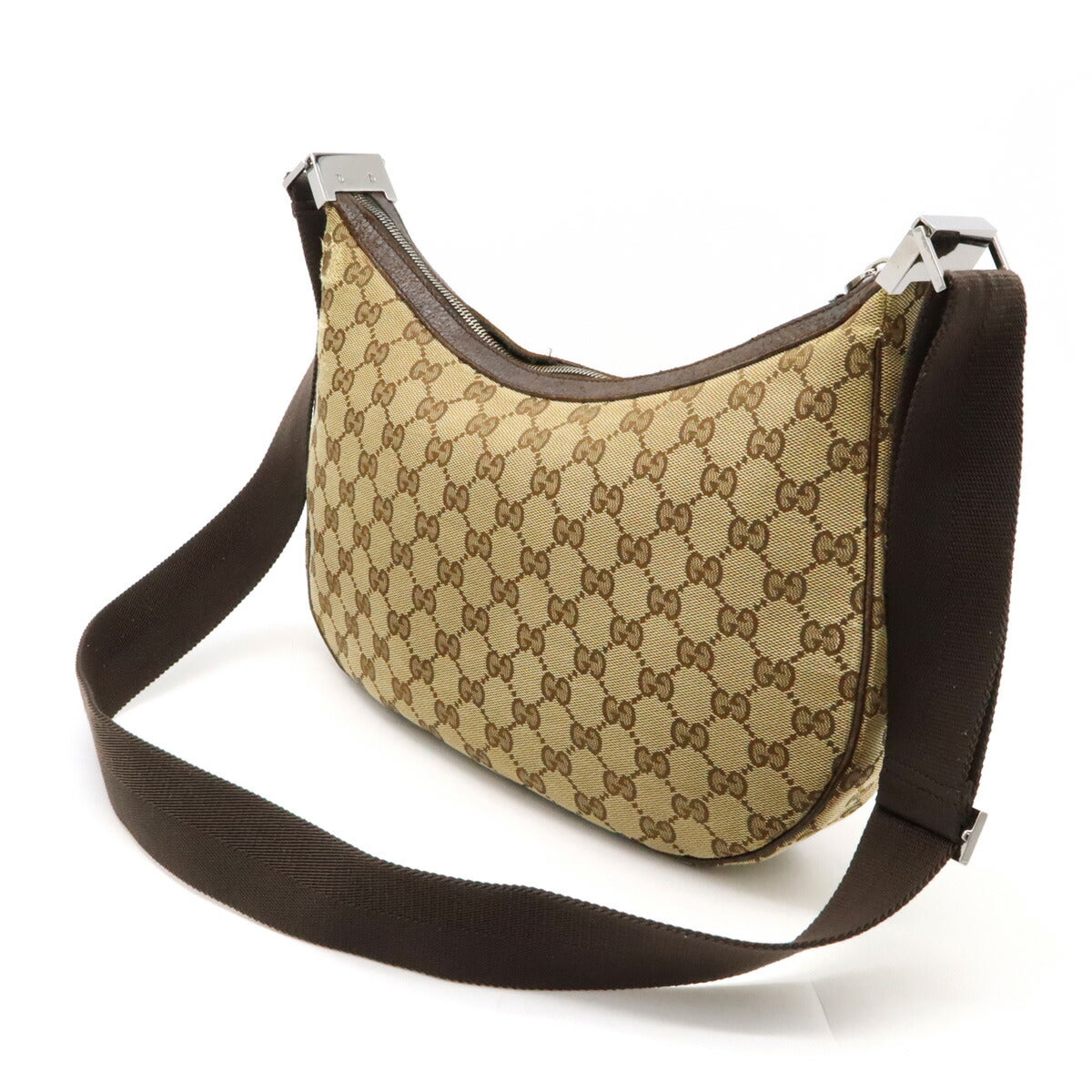 Luxury Gucci Trending 2025 GG Canvas Leather Shoulder Bag 122790