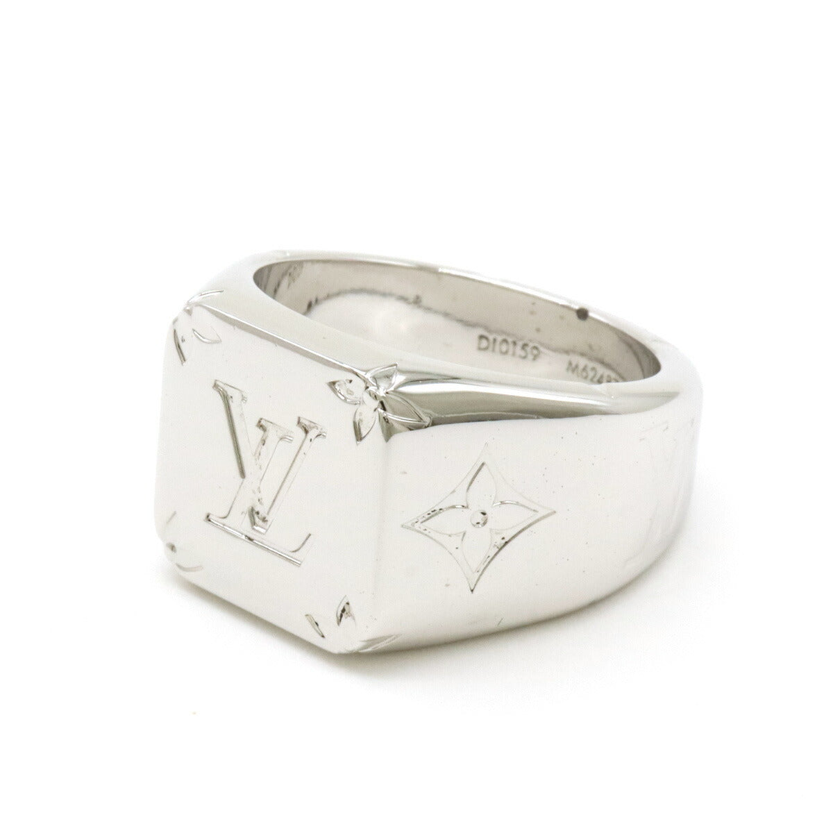 Louis Vuitton Signet Ring Metal Silver M62487