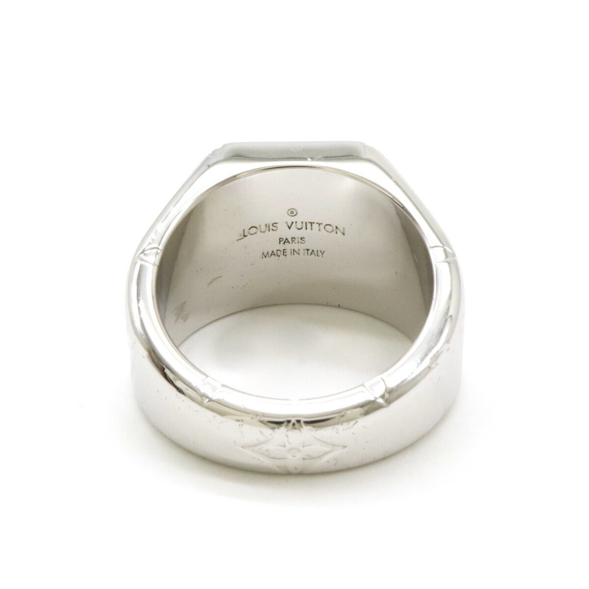 Louis Vuitton Signet Ring Metal Silver M62487