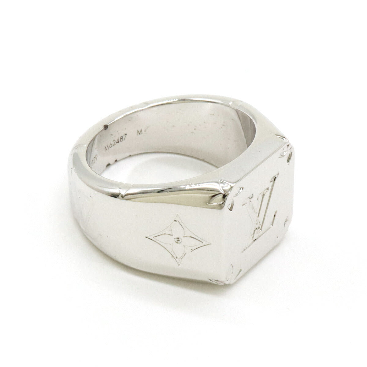 Louis Vuitton Signet Ring Metal Silver M62487