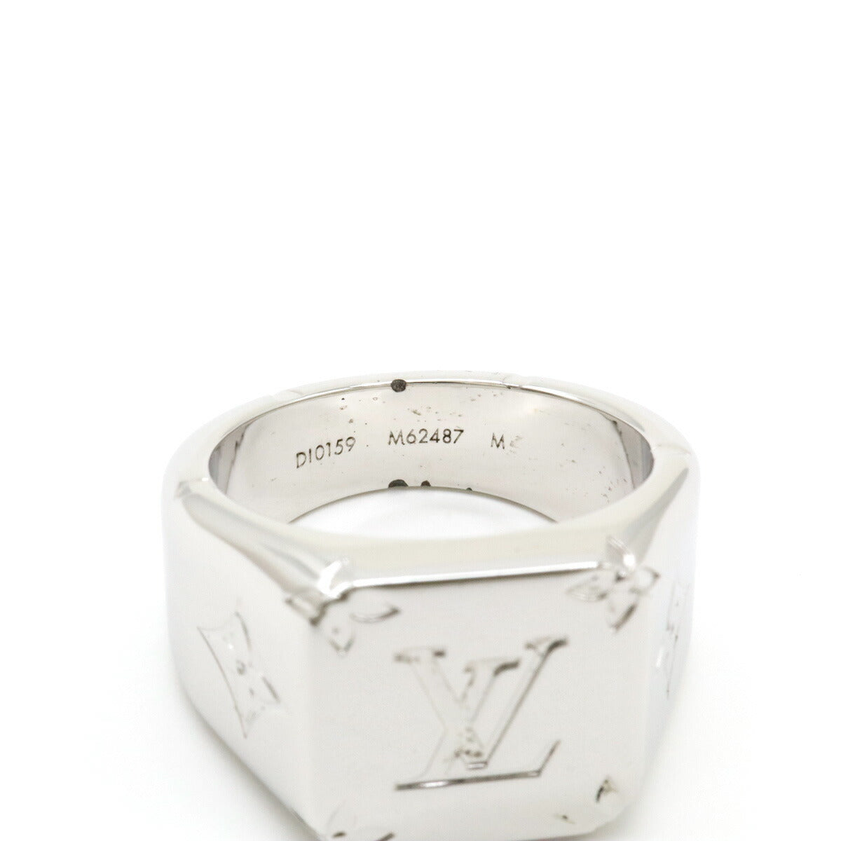 Louis Vuitton Signet Ring Metal Silver M62487