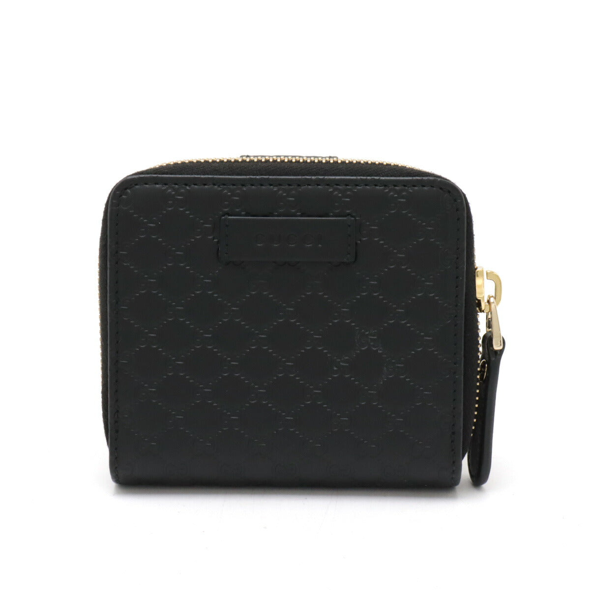 Luxury Gucci Trending 2025 Leather MicroLuxury Gucci Trending 2025ssima Compact Wallet Black