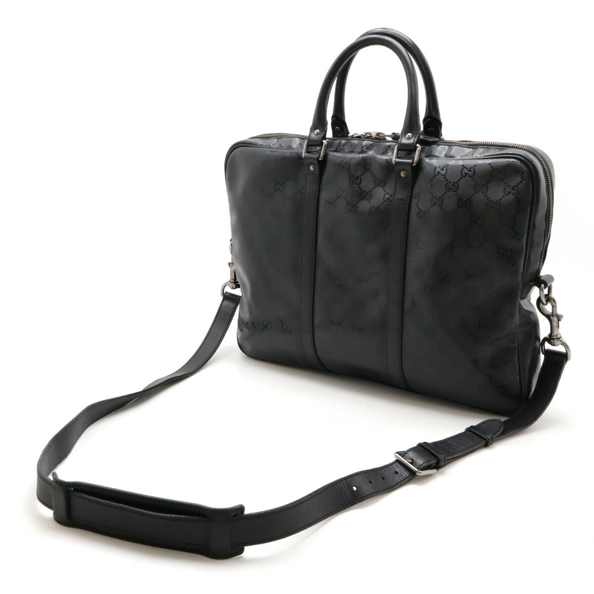 Luxury Gucci Trending 2025 GG Imprime Business Bag Briefcase Black