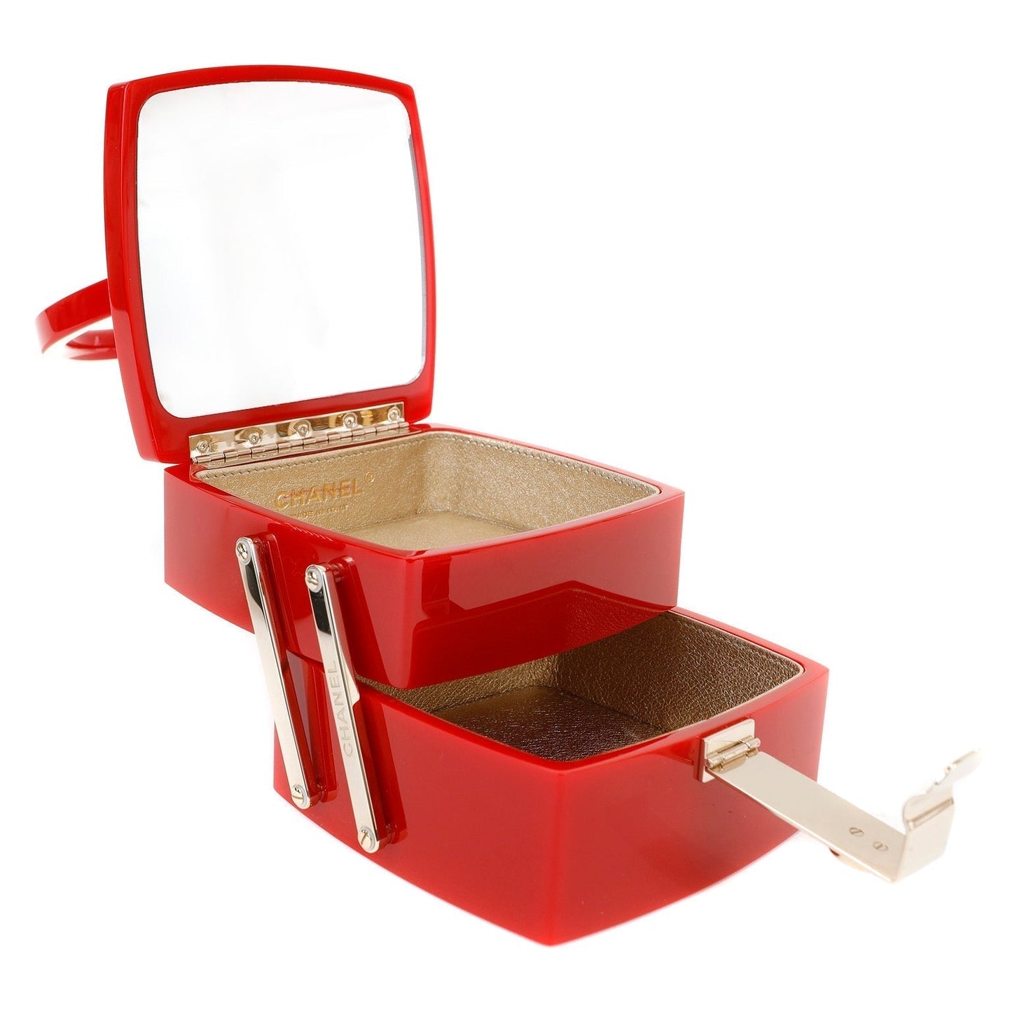 Chanel Red Lucite Devil Wears Luxury PradaRunway Bag