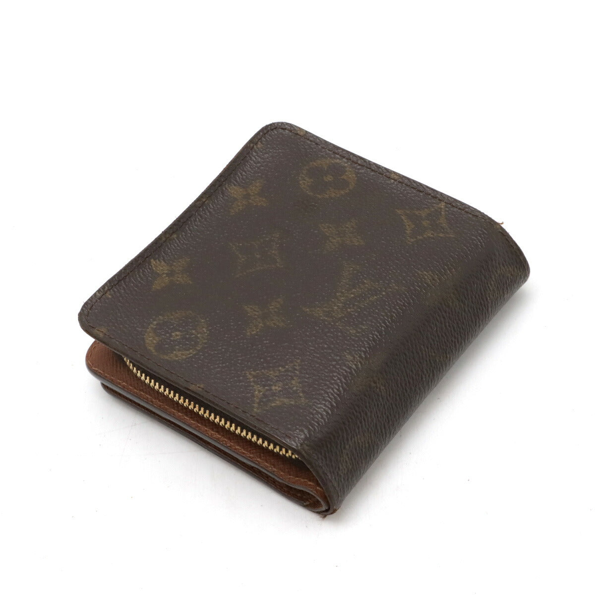 Louis Vuitton Monogram Compact Zip Wallet Brown M61667
