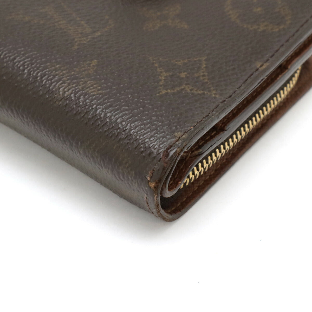 Louis Vuitton Monogram Compact Zip Wallet Brown M61667