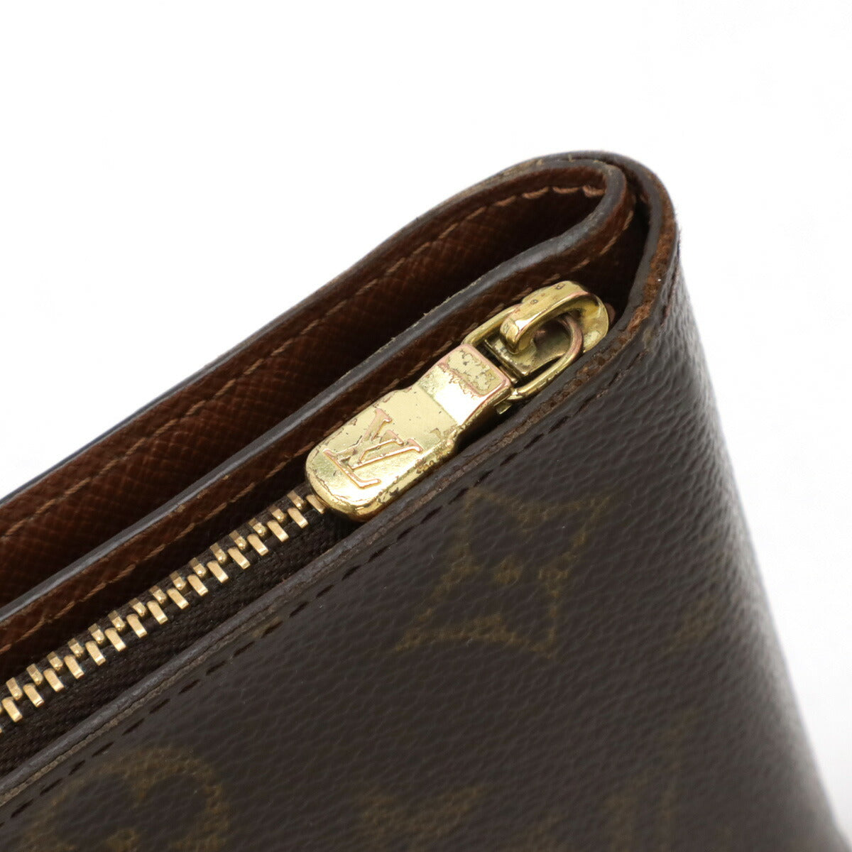 Louis Vuitton Monogram Compact Zip Wallet Brown M61667