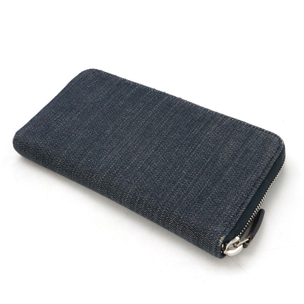 Chanel Denim Leather Long Wallet A80056
