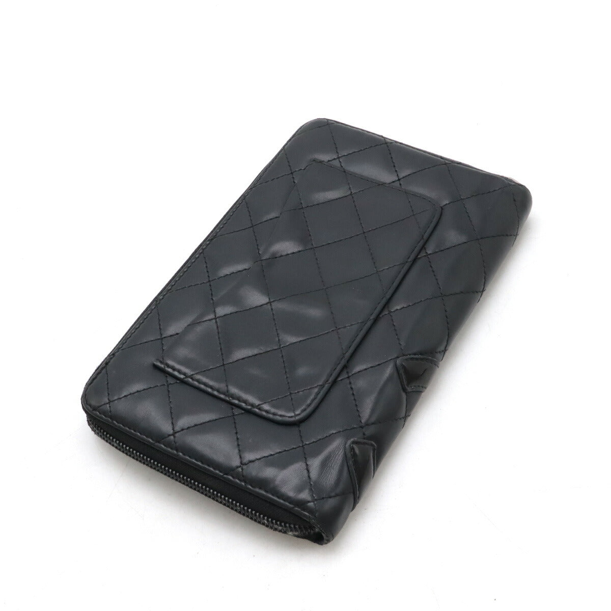 Chanel Cambon Line Leather Wallet Organizer