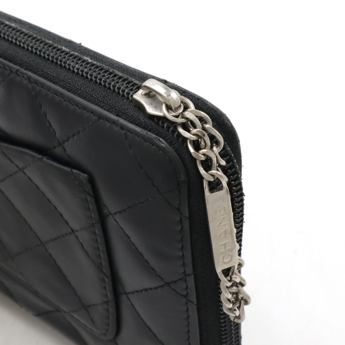 Chanel Cambon Line Leather Wallet Organizer