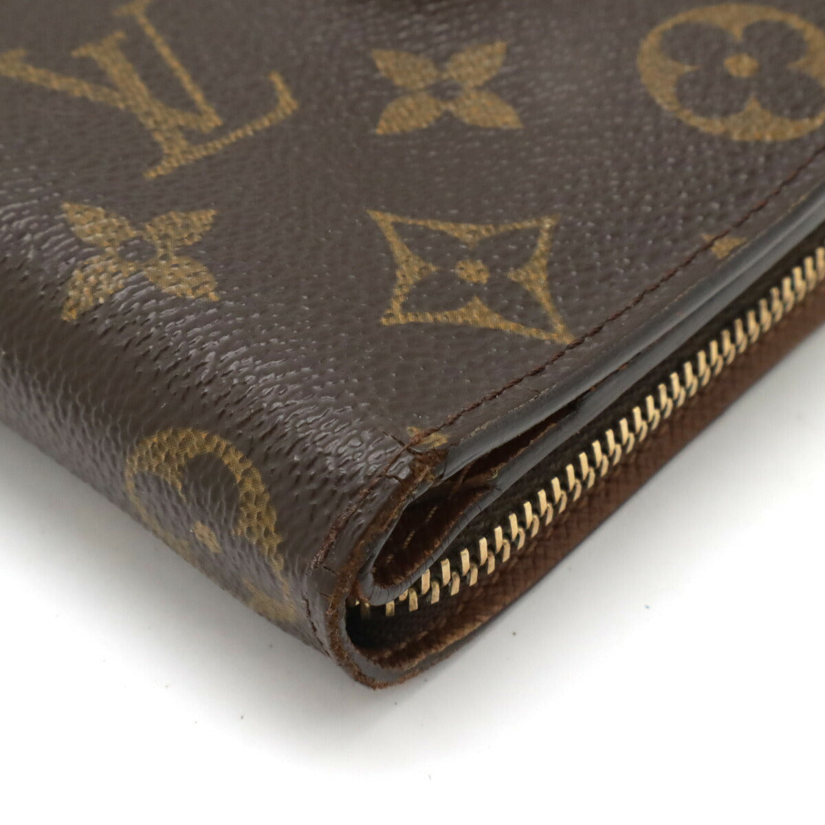 Louis Vuitton Monogram Compact Zip Wallet Brown M61667