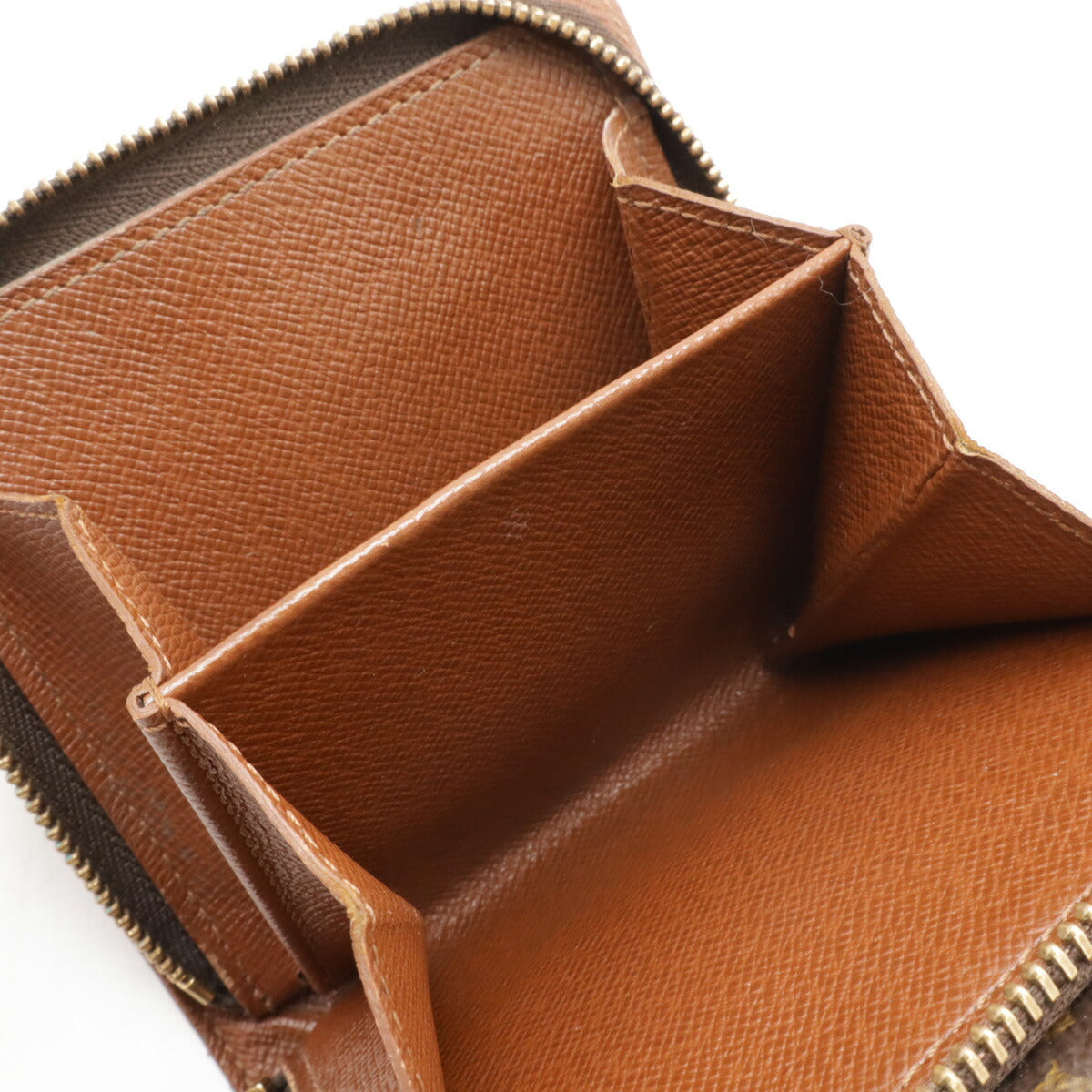 Louis Vuitton Monogram Compact Zip Wallet Brown M61667