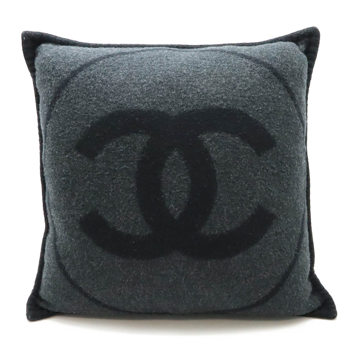Chanel CC Logo Wool Cashmere Cushion