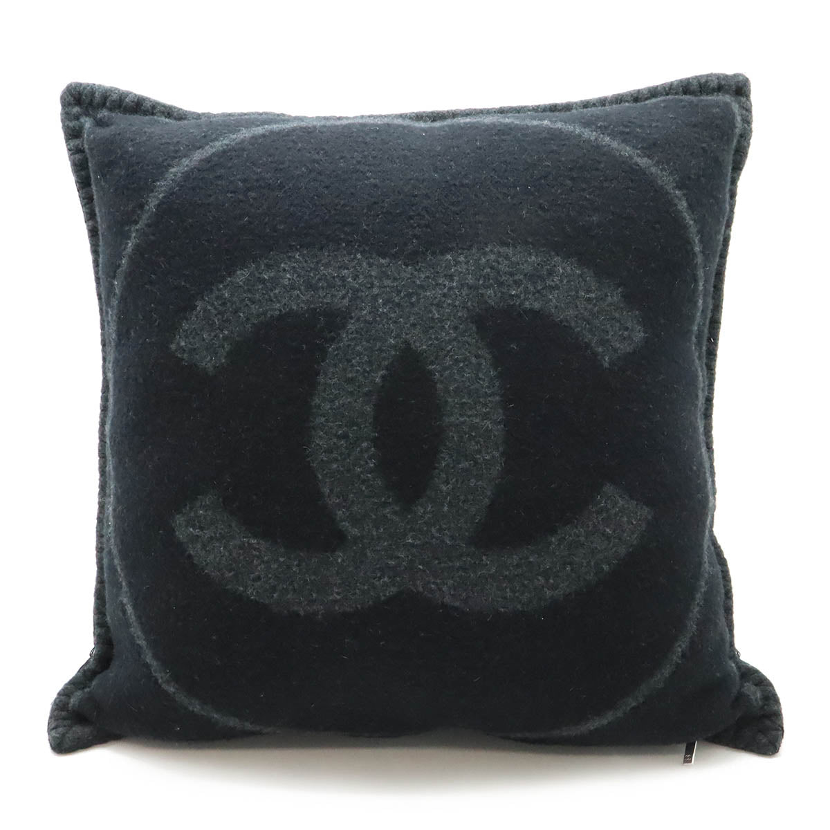Chanel CC Logo Wool Cashmere Cushion