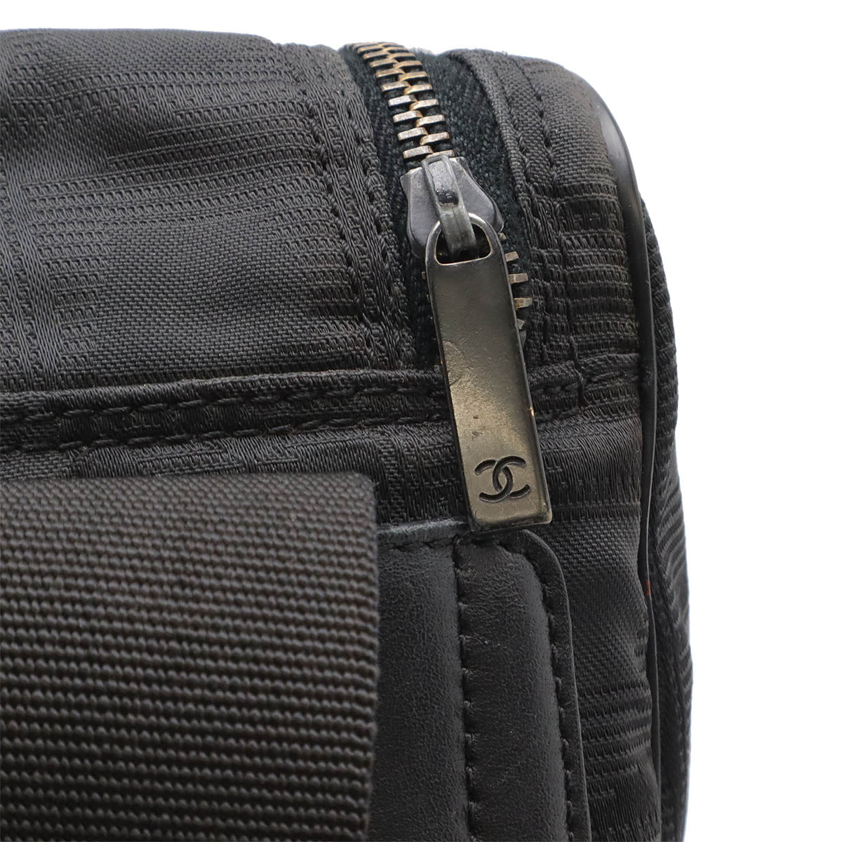 Chanel Nylon Jacquard Leather Backpack A15958
