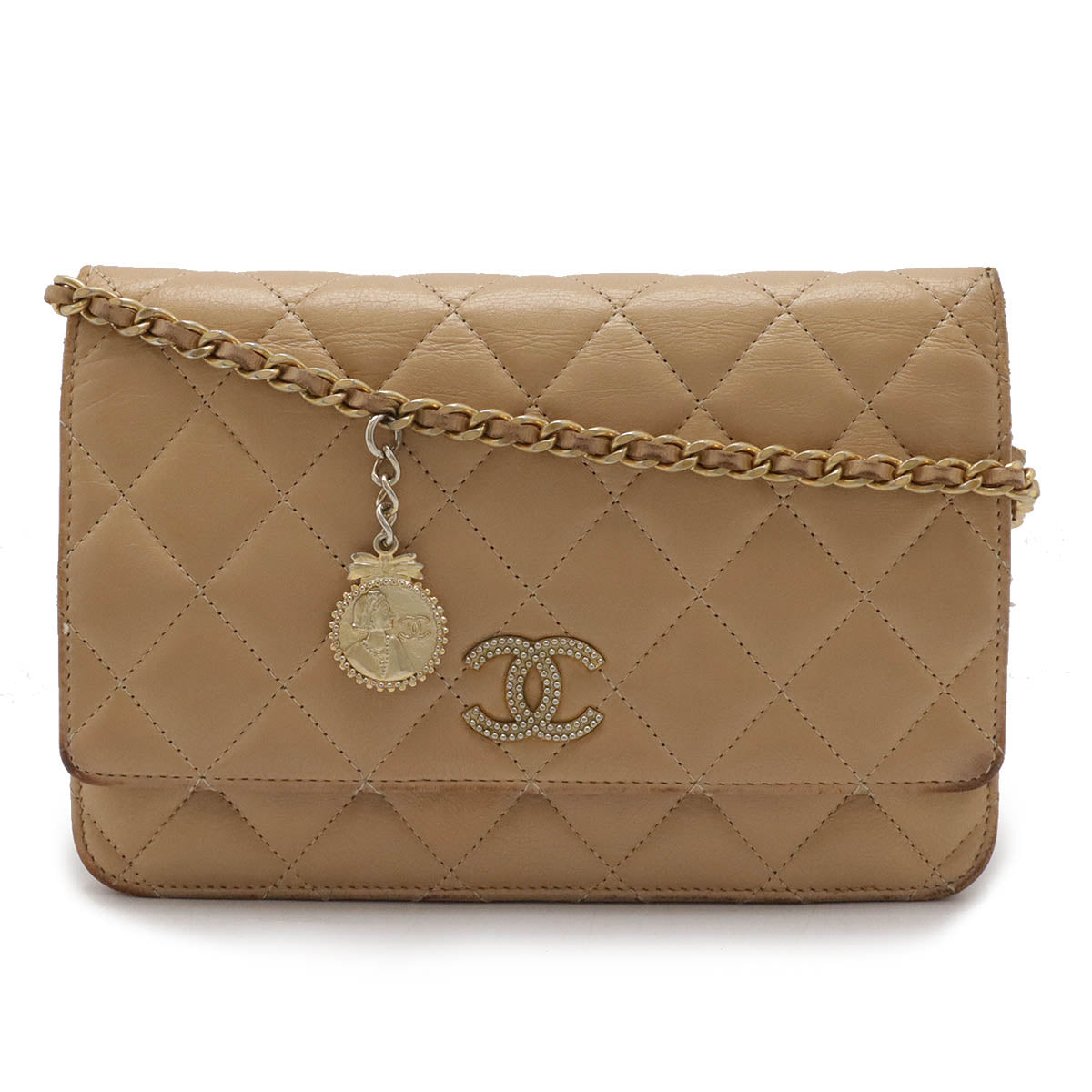 Chanel Matelasse Coco Mark Chain Wallet Crossbody