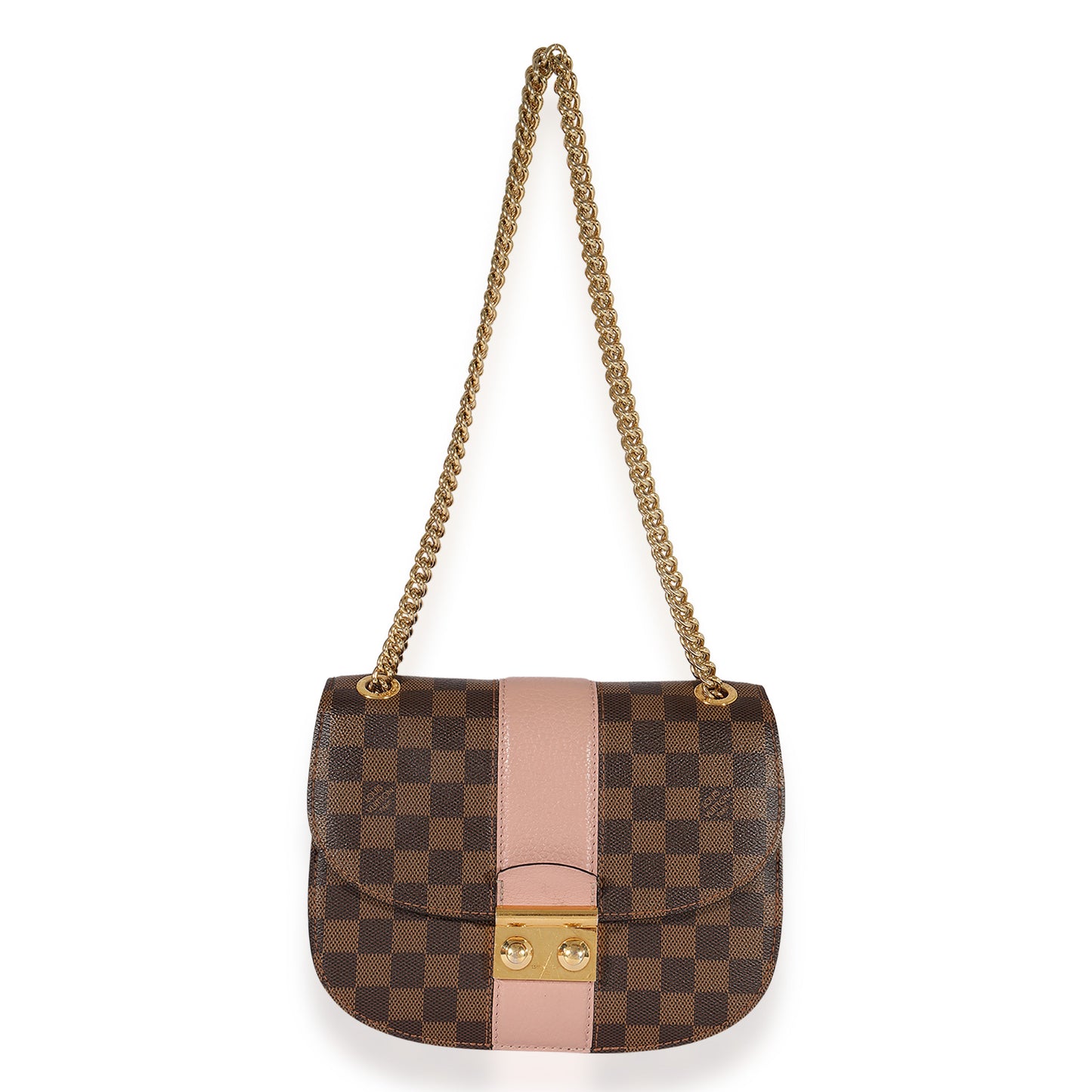 Louis Vuitton Louis Vuitton Damier Ebene & Magnolia Cuir Taurillon Wight Shoulder Bag