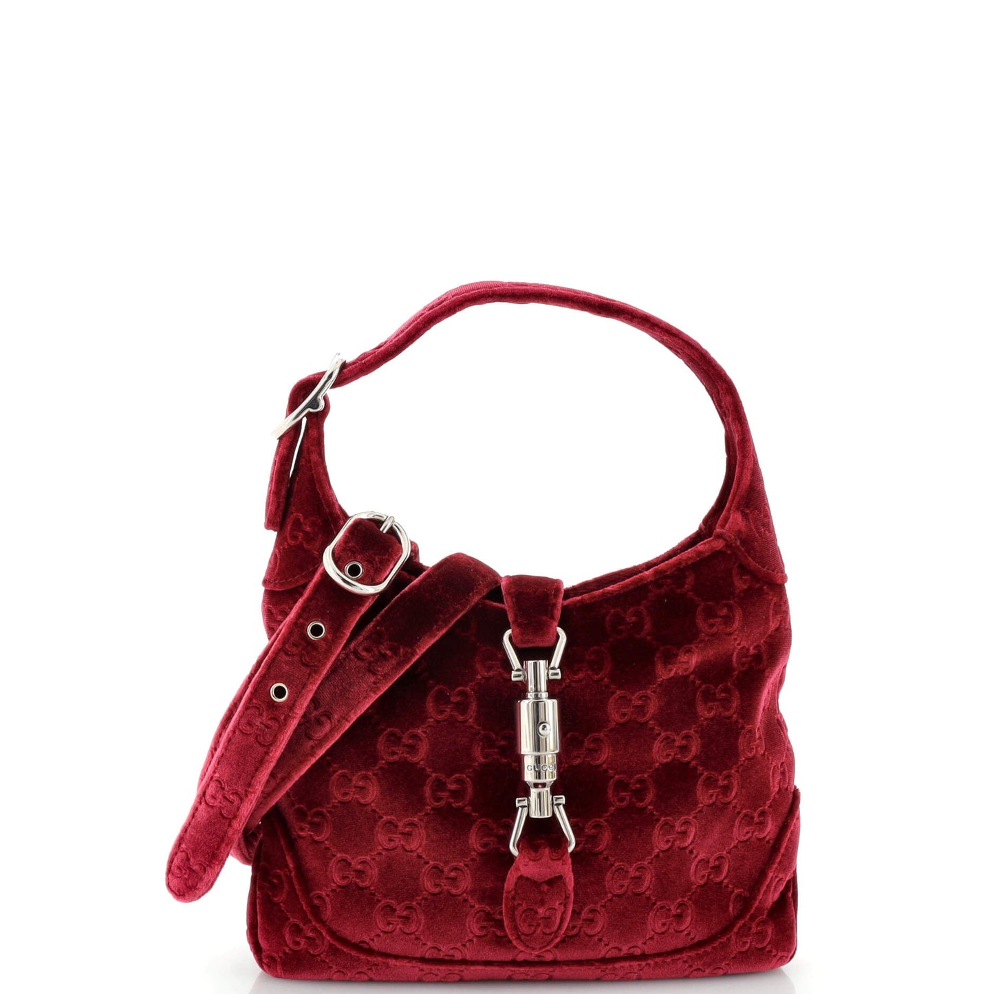 Luxury Gucci Trending 2025 Jackie 1961 Hobo GG Velvet Small