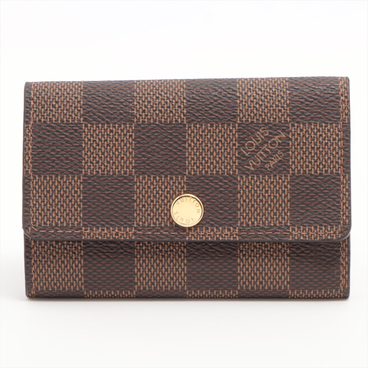 Louis Vuitton Damier Multicle 6 N62630 Brown Keycase  Reaction