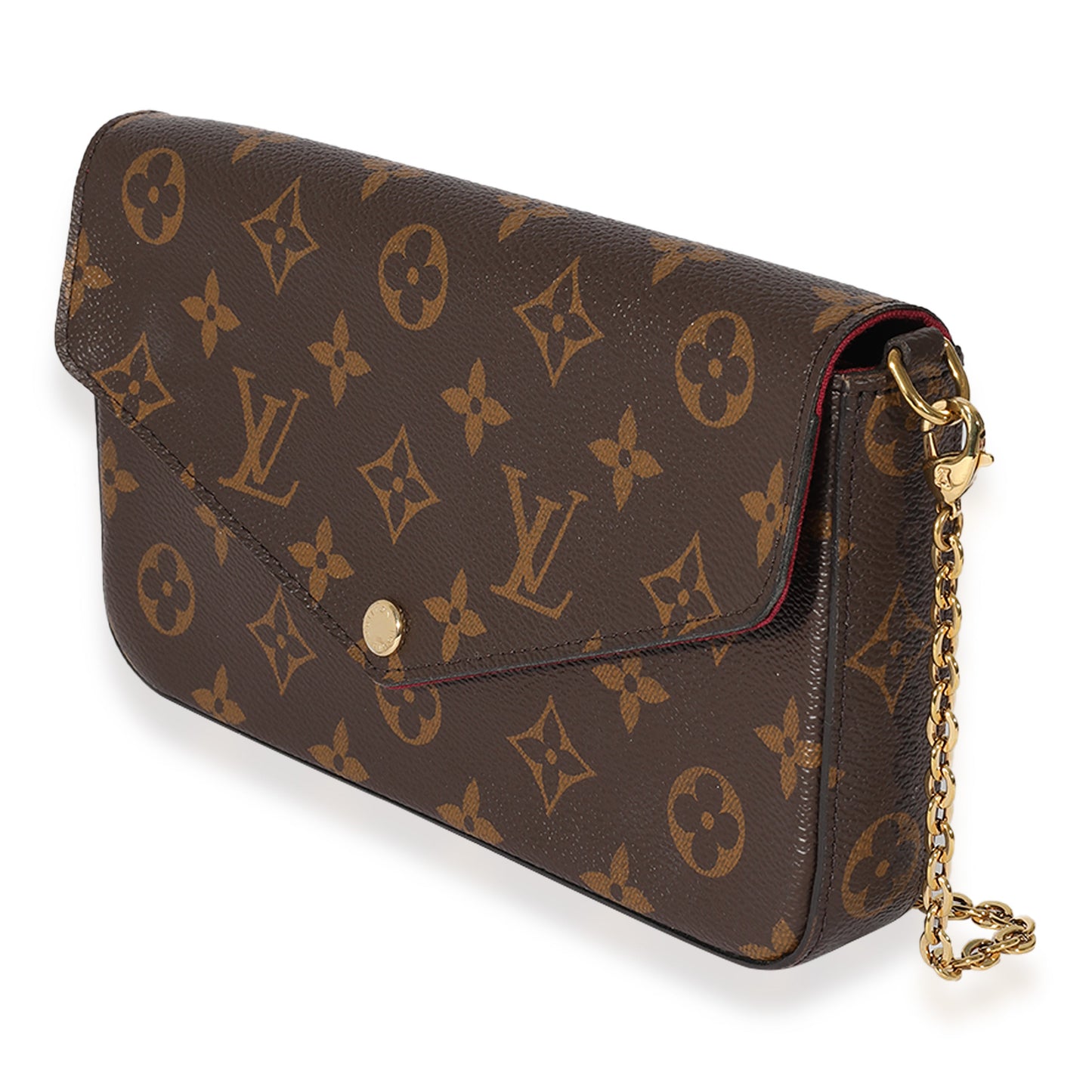 Louis Vuitton Louis Vuitton Fuchsia & Monogram Canvas Félicie Pochette