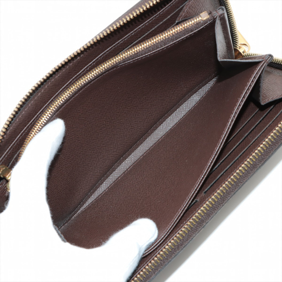 Louis Vuitton Damier Zippie Wallet N41661 Brown Round Zip Wallet