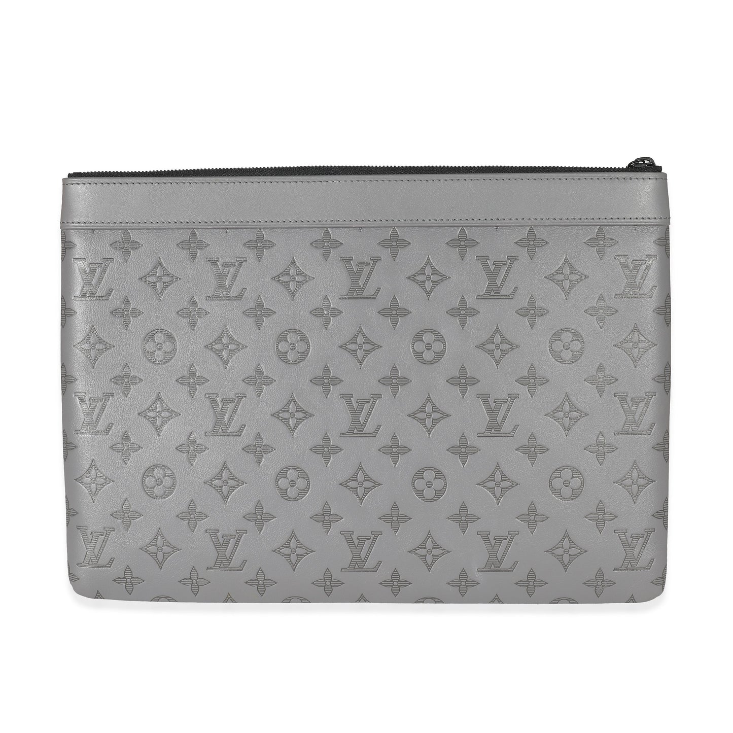 Louis Vuitton Louis Vuitton Charcoal Grey Monogram Shadow Discovery Pouch GM
