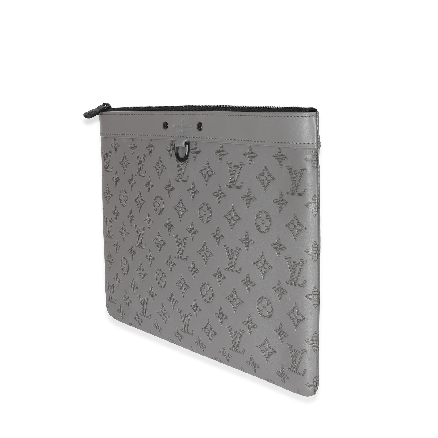 Louis Vuitton Louis Vuitton Charcoal Grey Monogram Shadow Discovery Pouch GM