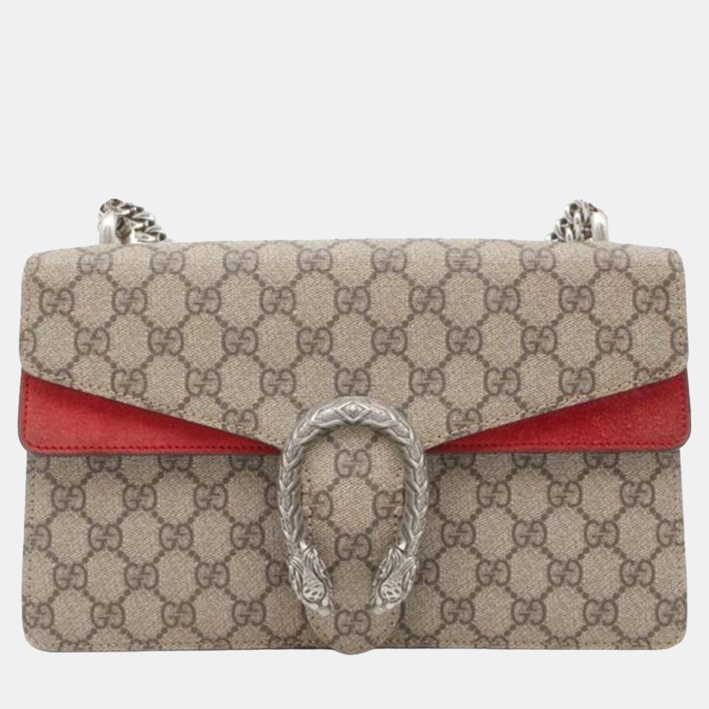 Luxury Gucci Trending 2025 Beige/Brown Small GG Supreme Dionysus Shoulder Bag