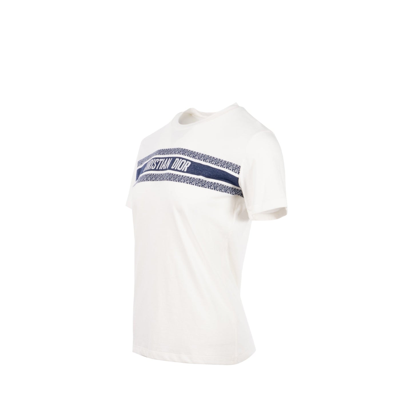 Luxury Dior size XS Luxury Dioriviera T-Shirt Cotton white / navy