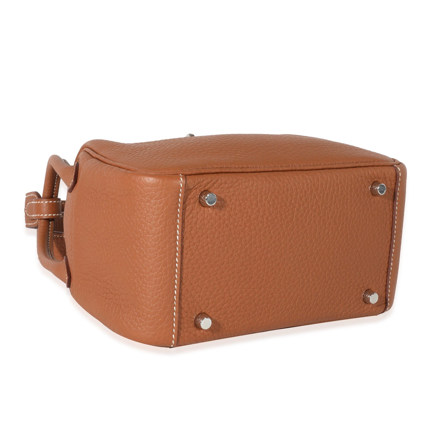 Luxury Hermes Gold Clemence Mini Lindy 20 PHW